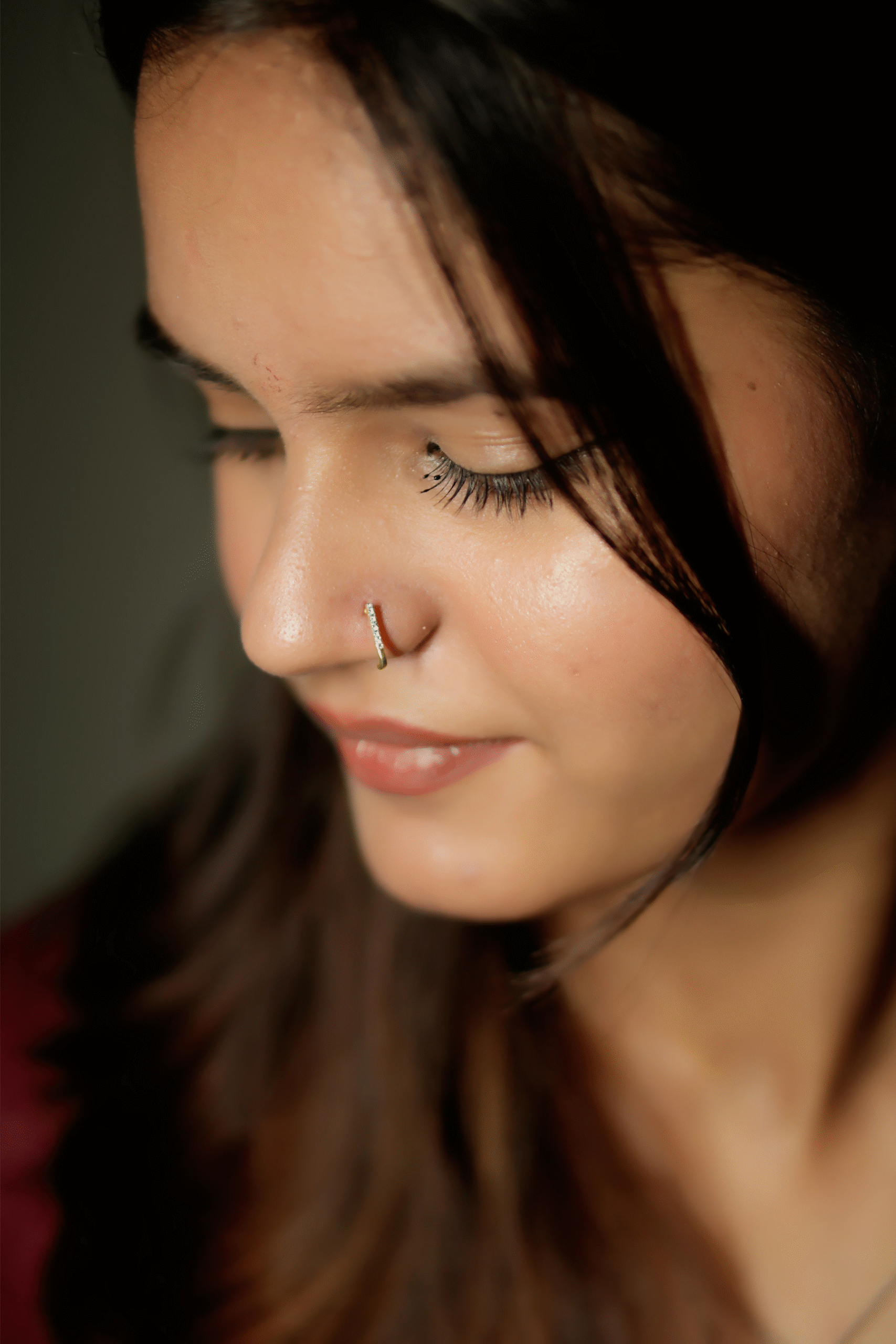 Twilight Curve Diamond Nose Ring - Image 8