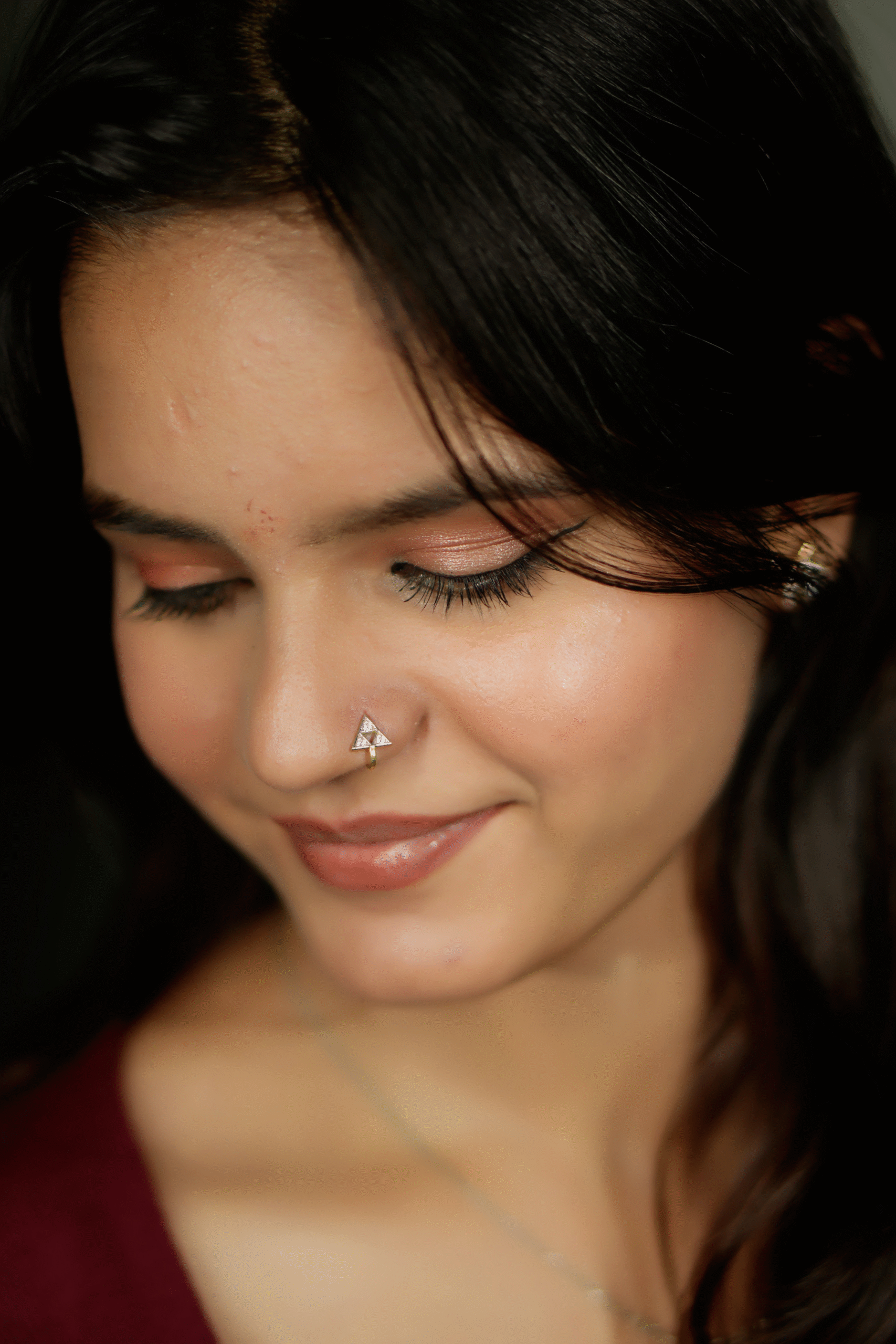 Trigon Sparkle Nose Pin - Image 8