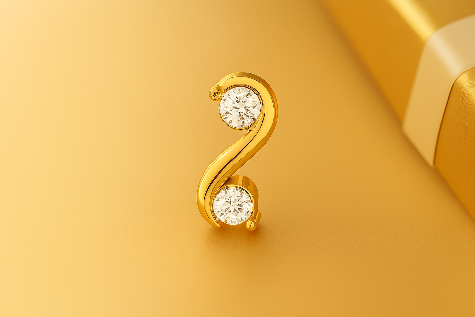 Delicate Halo Diamond Nose Pin