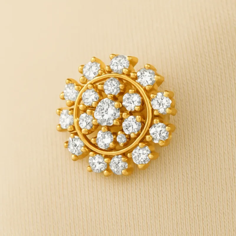 Radiant Halo Cluster Nose Ring