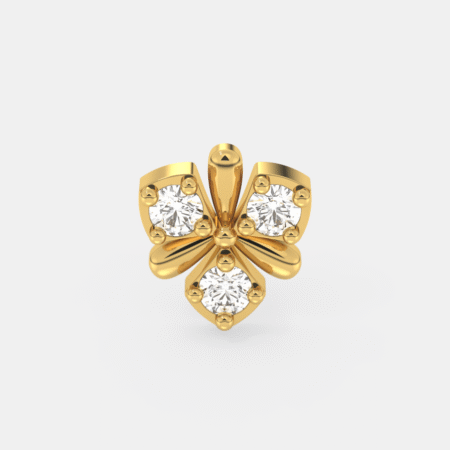 LuckyBloom Diamond Nose Pin