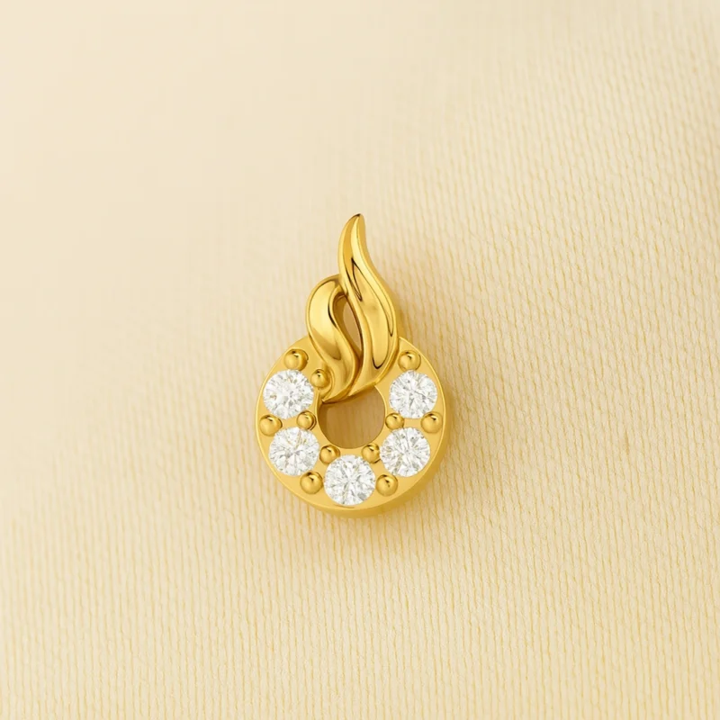 Gold Spark Diamond Nose Ring