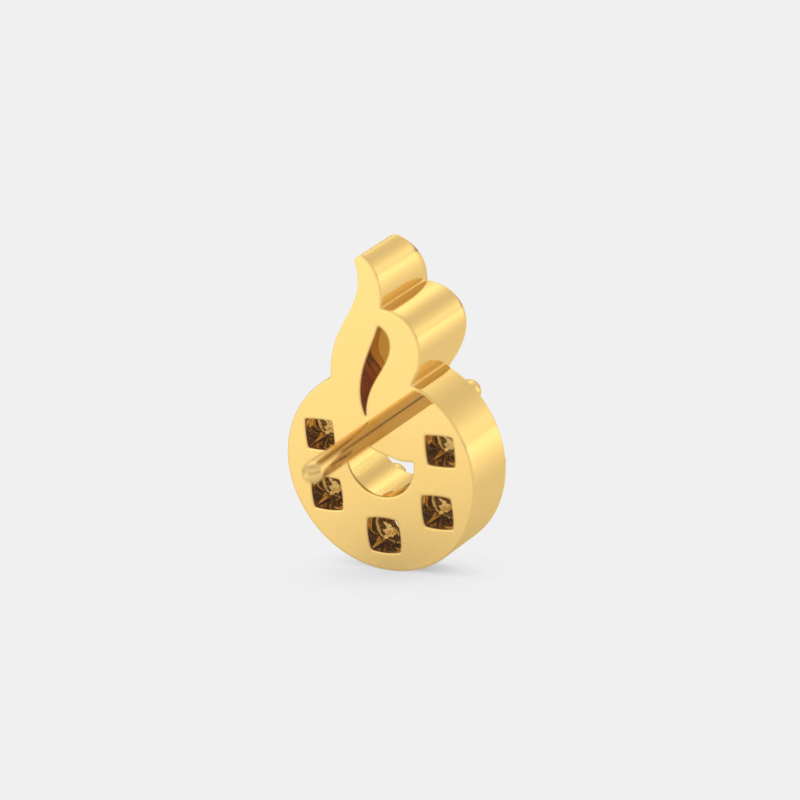 Gold Spark Diamond Nose Ring - Image 7