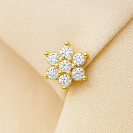 Crystal Bloom Nose Pin