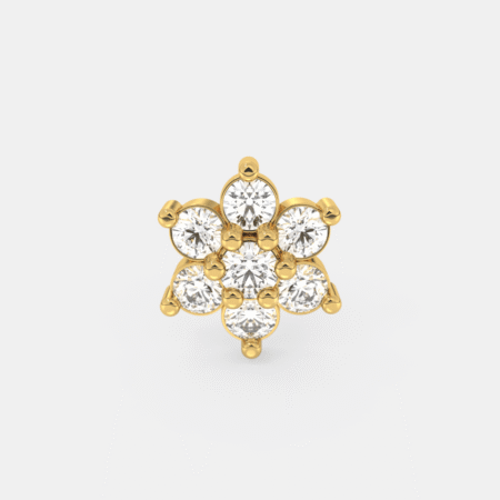 Crystal Bloom Nose Pin