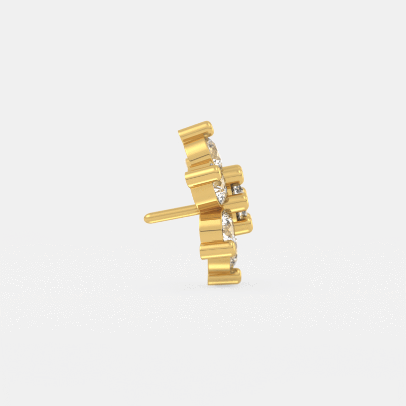 Crystal Bloom Nose Pin - Image 4
