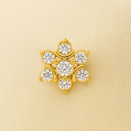 Radiance Gold Diamond Nose Ring