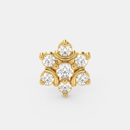 Radiance Gold Diamond Nose Ring
