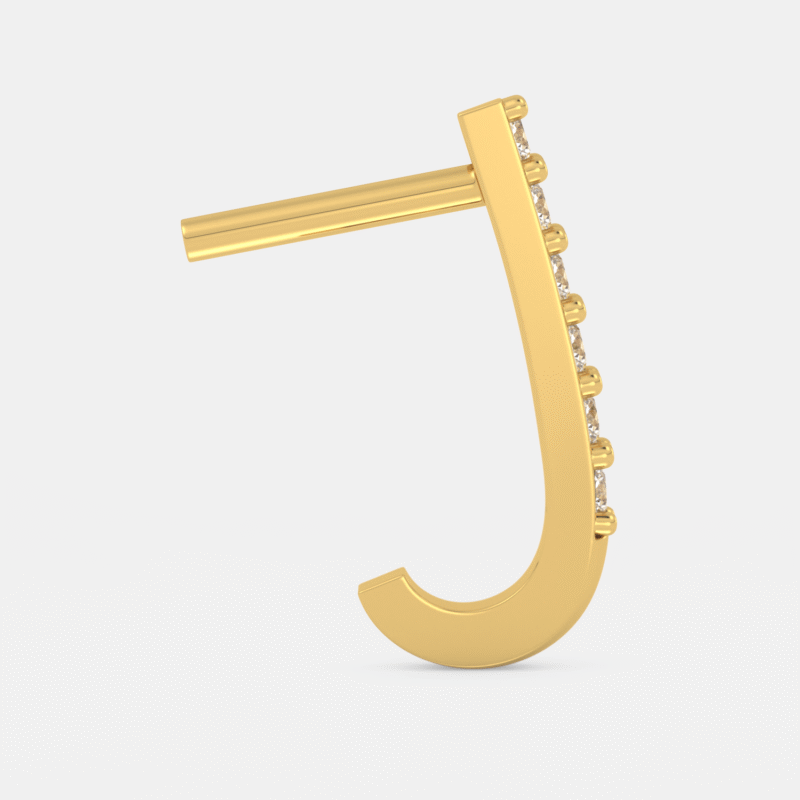 Twilight Curve Diamond Nose Ring - Image 4