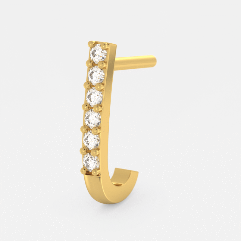 Twilight Curve Diamond Nose Ring - Image 5