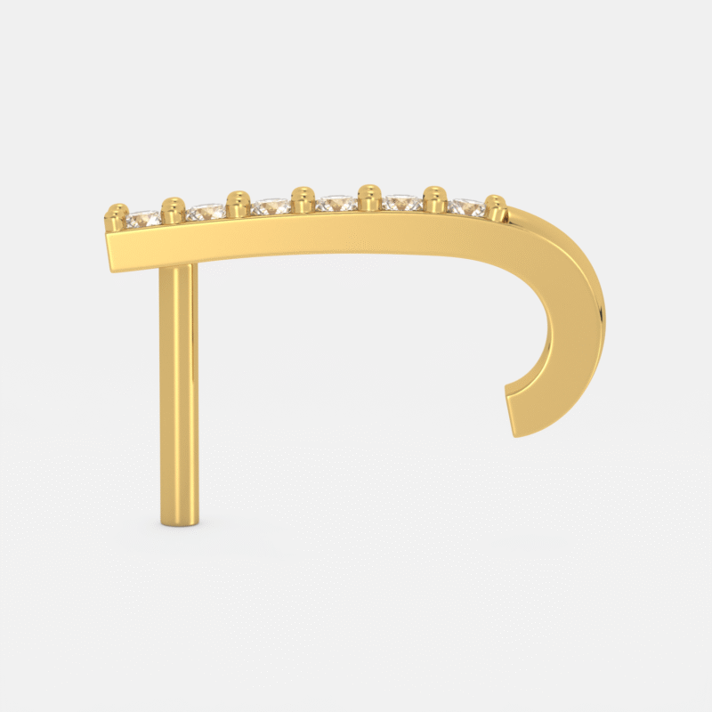 Twilight Curve Diamond Nose Ring - Image 6