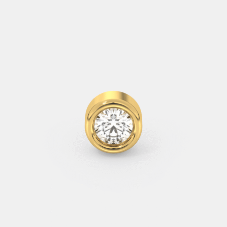 Bezel-Set Diamond Nose Pin