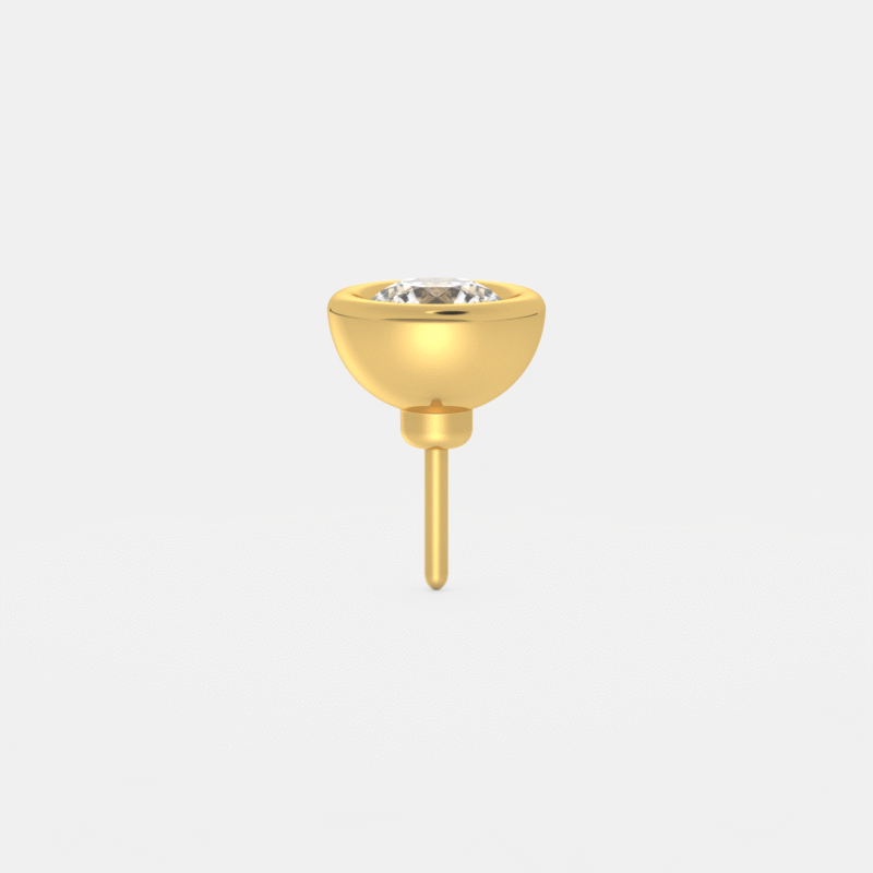 Dome Luxe Diamond Nose Pin - Image 7