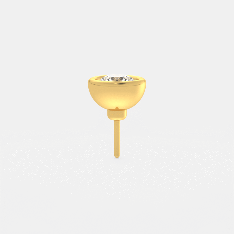 Dome Luxe Diamond Nose Pin - Image 2