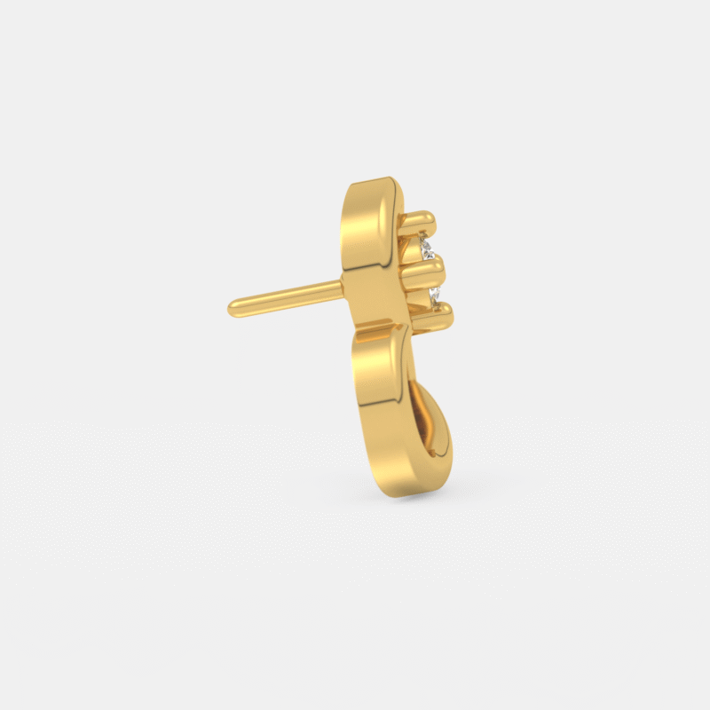 HeartGlow Diamond Nose Pin - Image 4