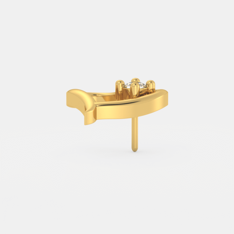 HeartGlow Diamond Nose Pin - Image 2