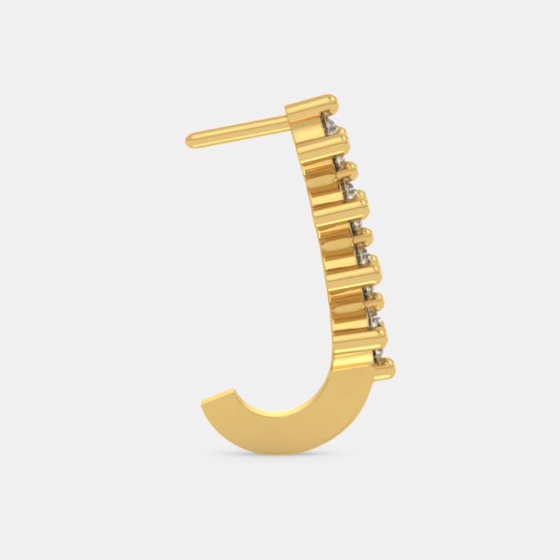 Diamond Curve Nose Pin - Image 4