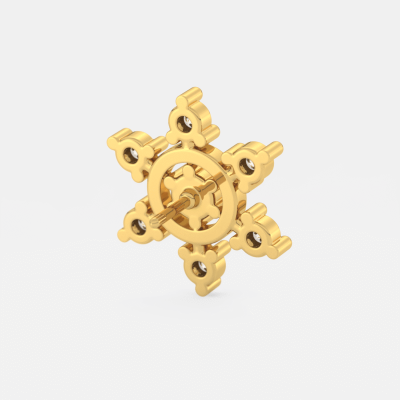 Designer Diamond Nose Pin - Image 5