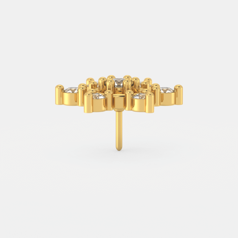 Designer Diamond Nose Pin - Image 2