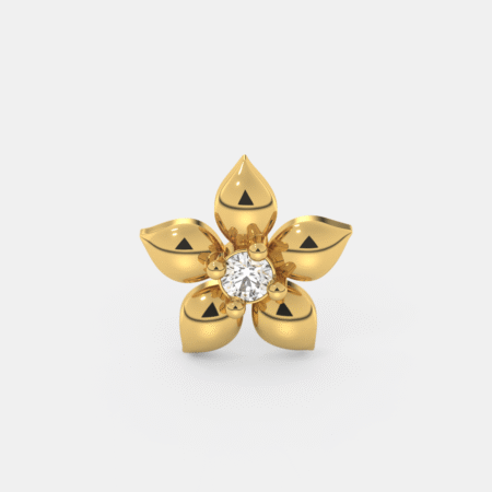 Bloom Whirl Diamond Nose Ring