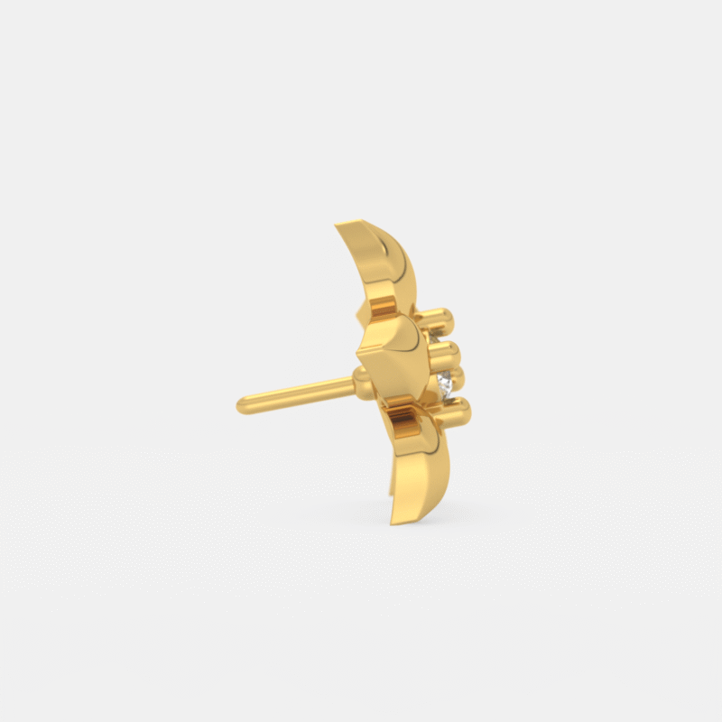 Bloom Whirl Diamond Nose Ring - Image 4