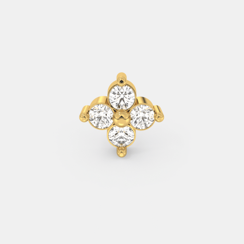 Marquise Drop Nose Ring - Image 4