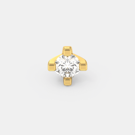 Floral Diamond Nose Ring