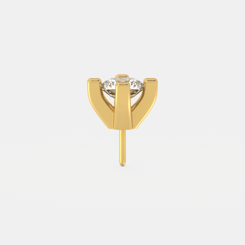 Floral Diamond Nose Ring - Image 2