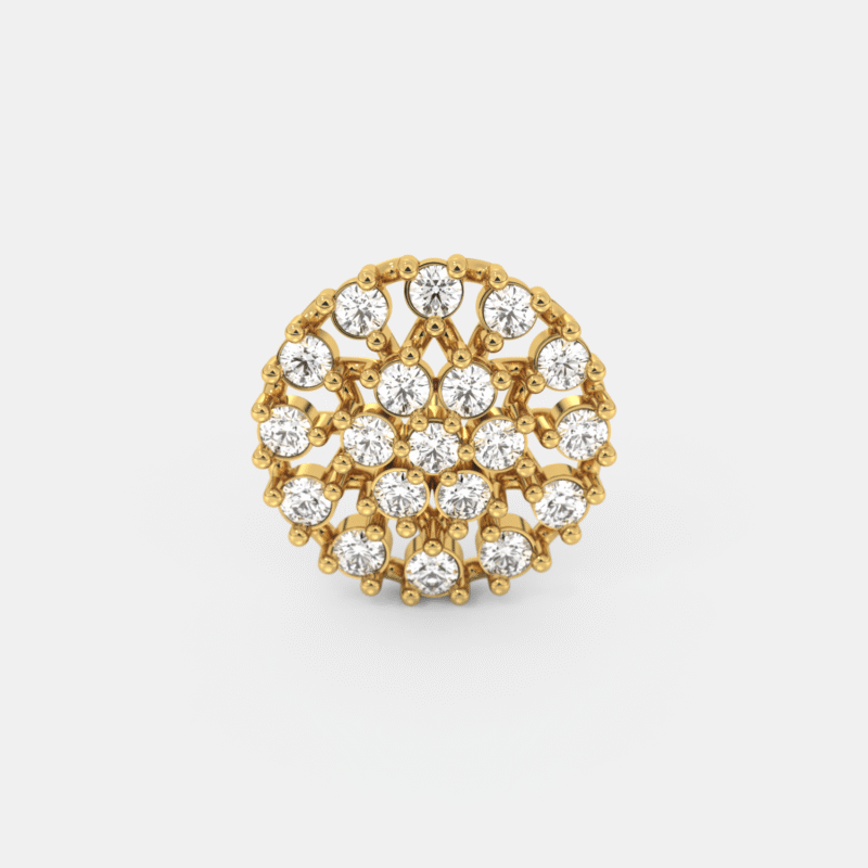 Bold Bloom Diamond Nose Pin - Image 3