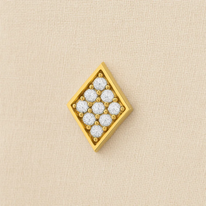 Whirl Dainty Diamond Nose Ring