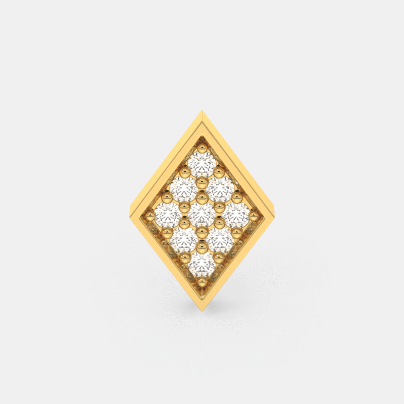 Whirl Dainty Diamond Nose Ring - Image 3