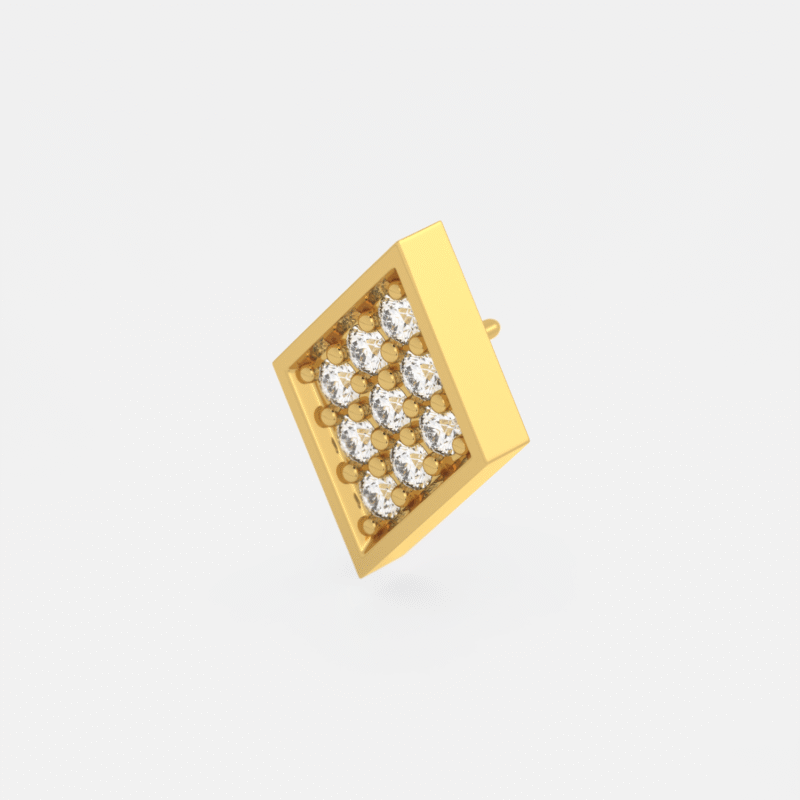 Whirl Dainty Diamond Nose Ring - Image 6
