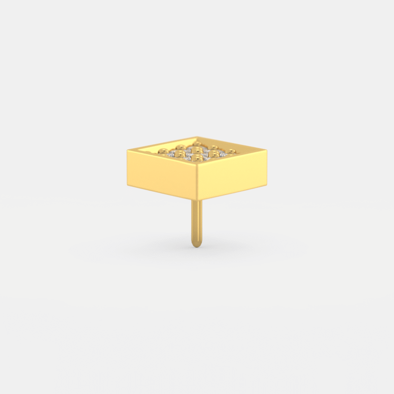 Whirl Dainty Diamond Nose Ring - Image 7