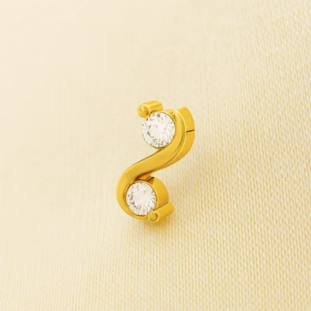 Delicate Halo Diamond Nose Pin