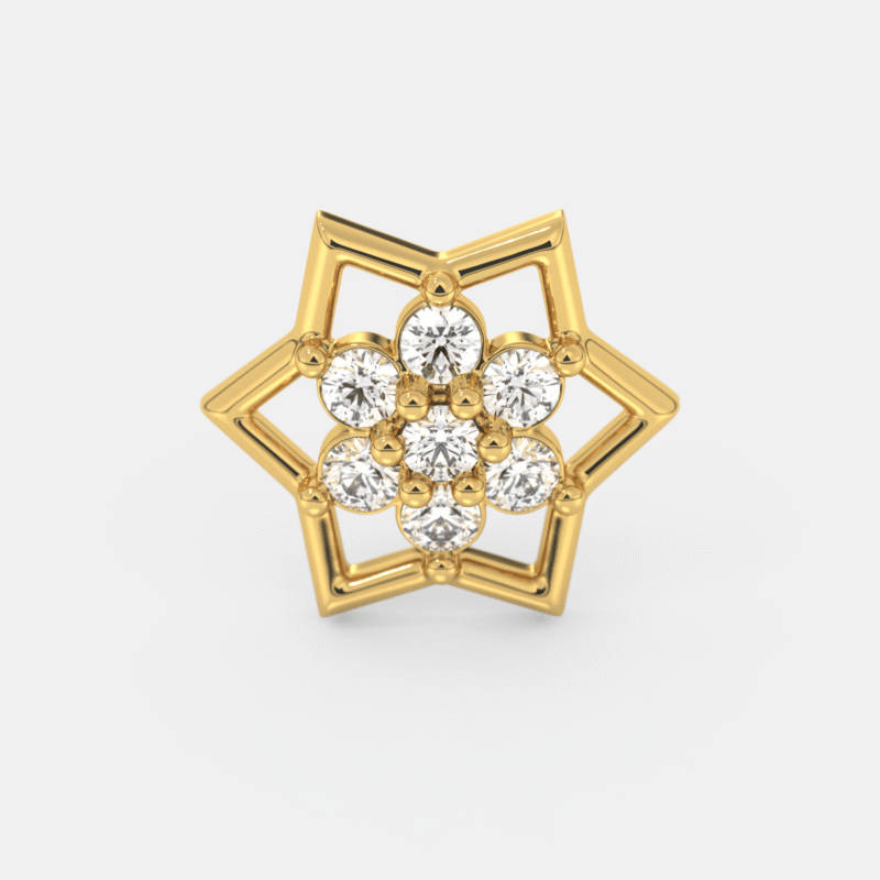Celestial Diamond Nose Pin - Image 3