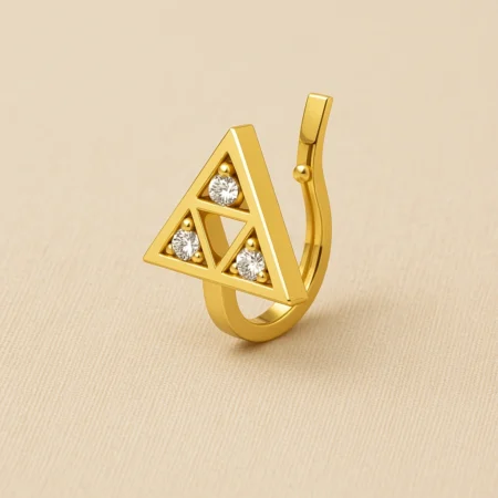 Trigon Sparkle Nose Pin
