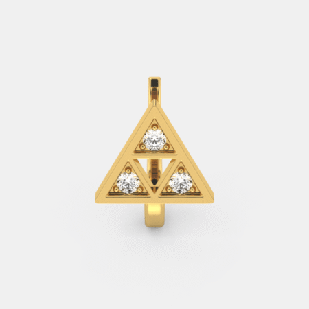 Trigon Sparkle Nose Pin