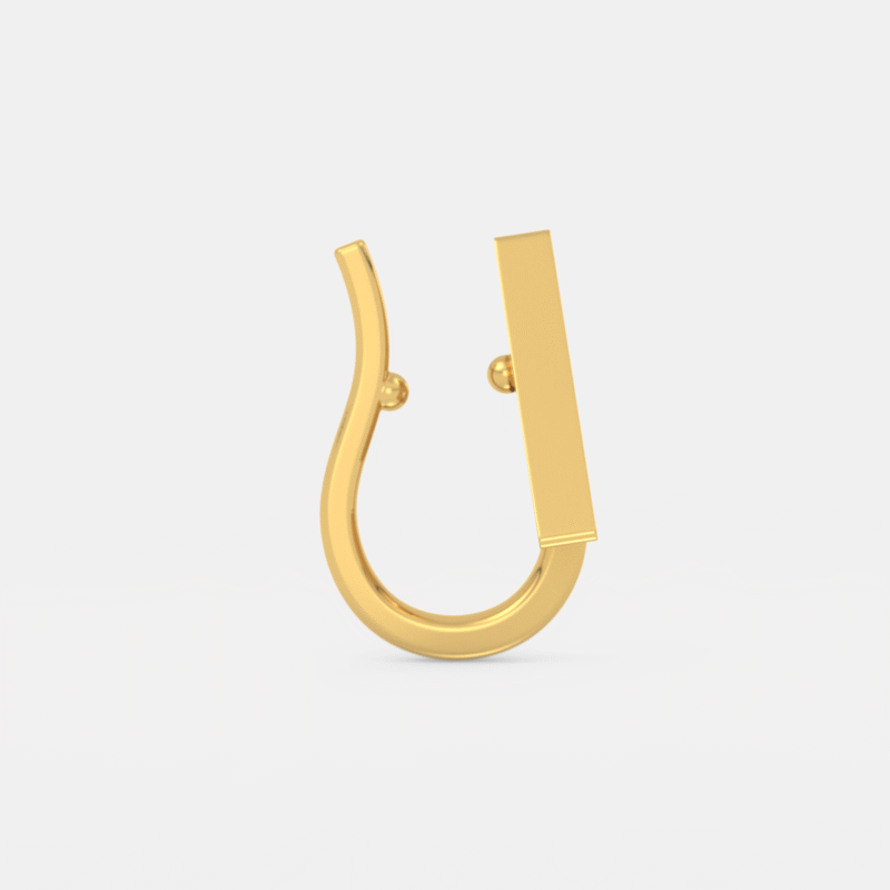 Trigon Sparkle Nose Pin - Image 4