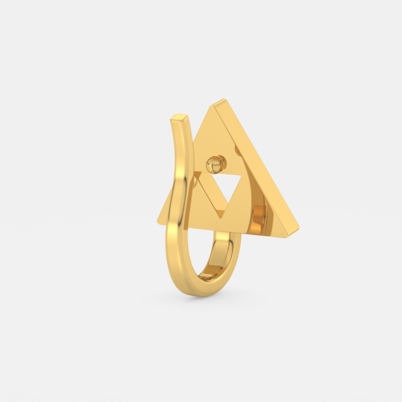 Trigon Sparkle Nose Pin - Image 2