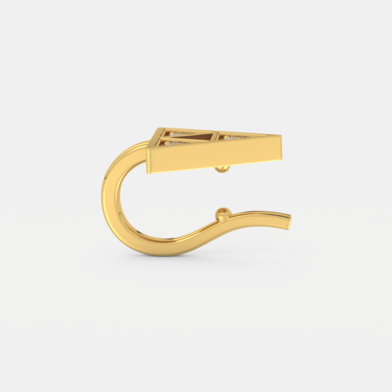 Trigon Sparkle Nose Pin - Image 5
