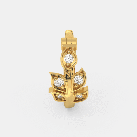 Golden Bloom Leaf Nose Ring