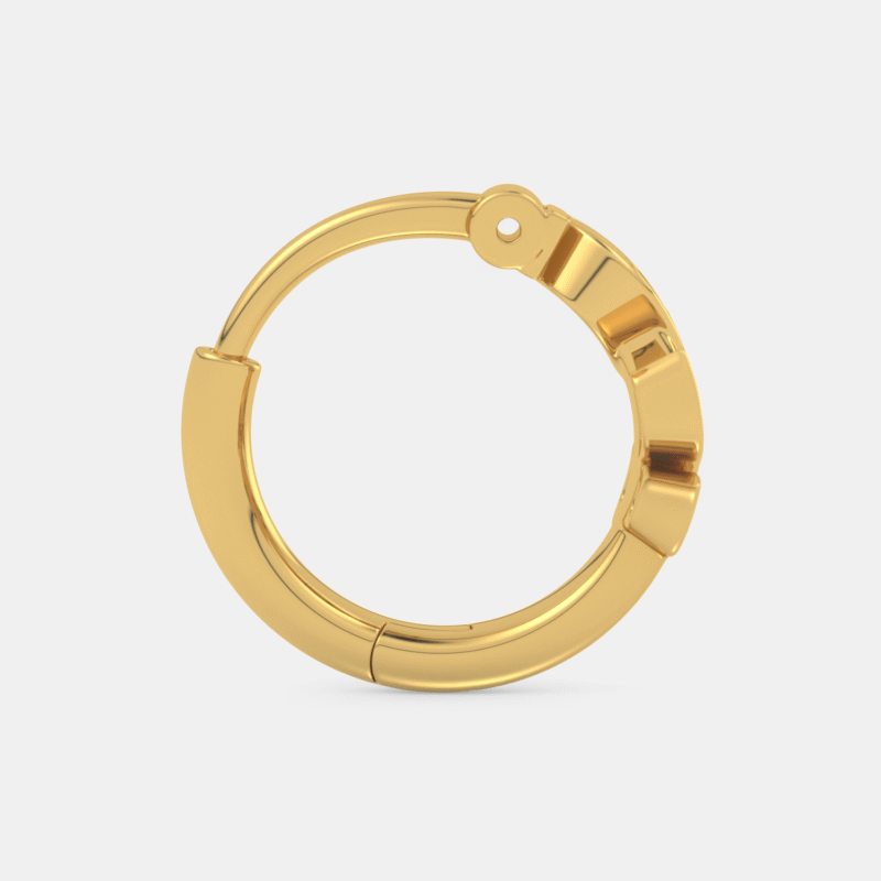 Golden Bloom Leaf Nose Ring - Image 3