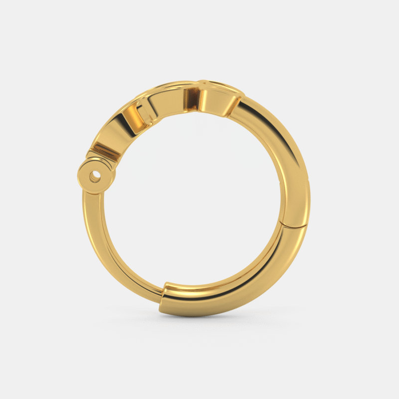 Golden Bloom Leaf Nose Ring - Image 6