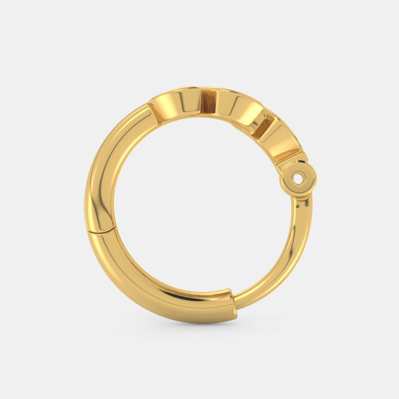 Golden Bloom Leaf Nose Ring - Image 7