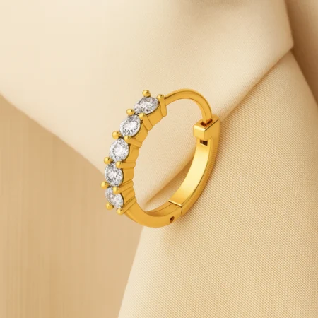 Brilliance Arc Diamond Nose Ring