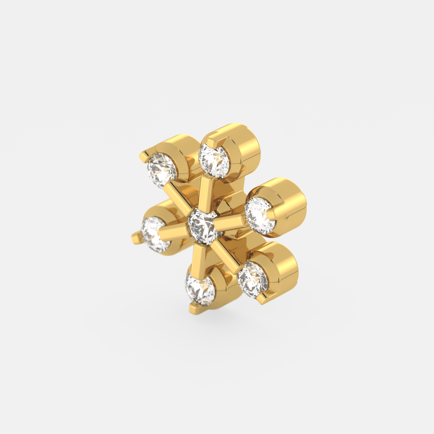 StarFlora Diamond Nose Pin - Image 3