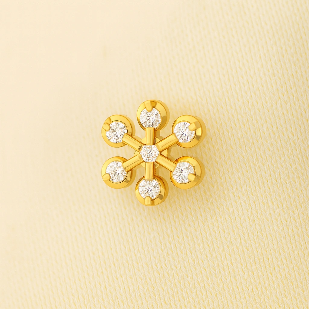 StarFlora Diamond Nose Pin