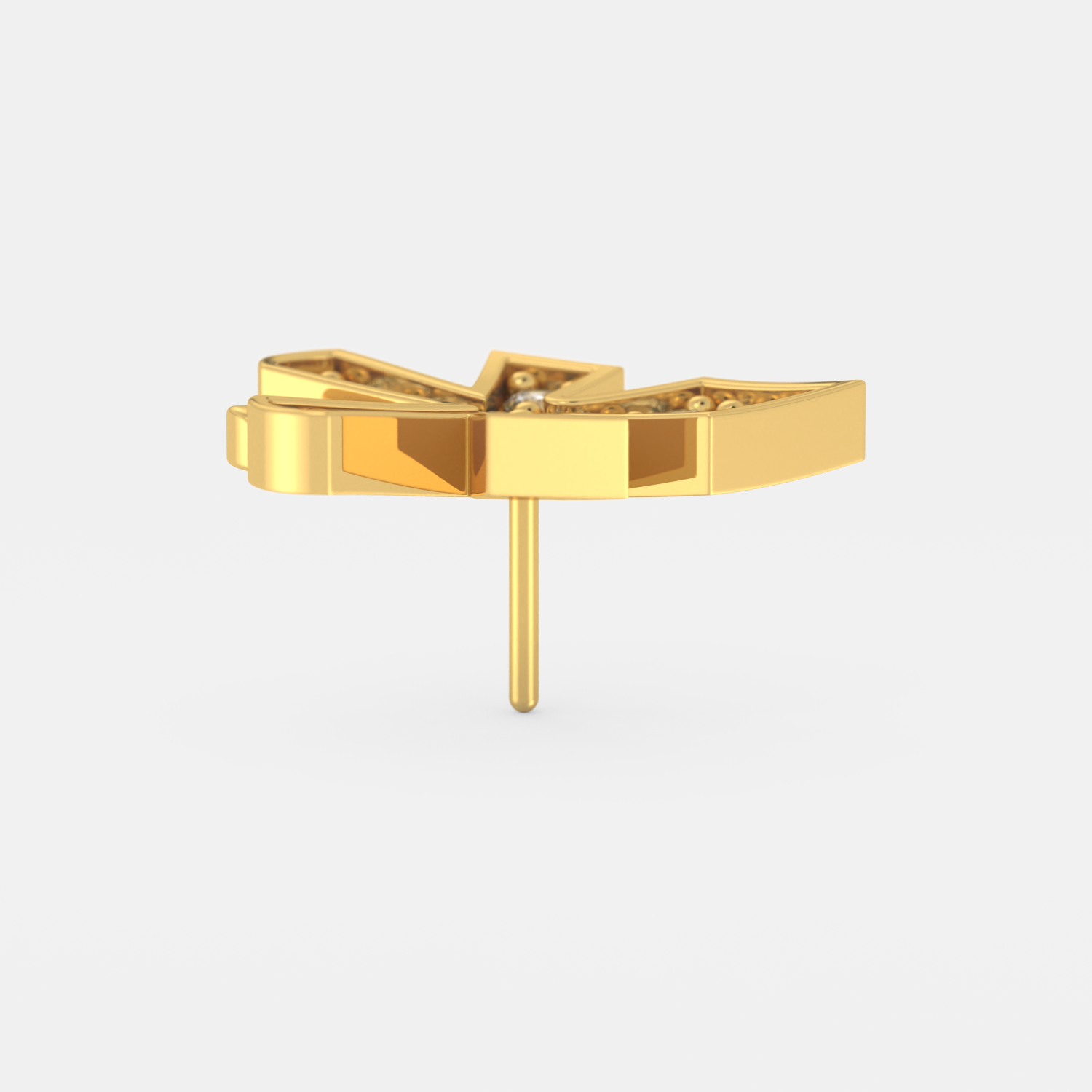 Dazzle Dart Gold Nose Pin - Image 2