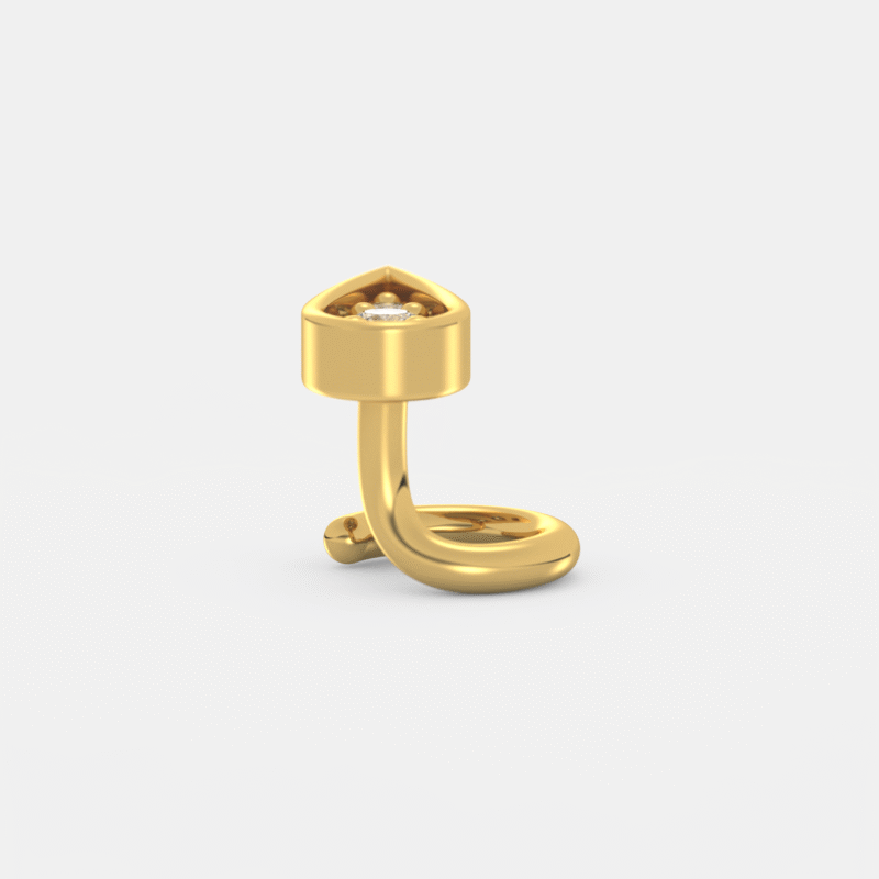 Raindrop Diamond Nose Ring - Image 7