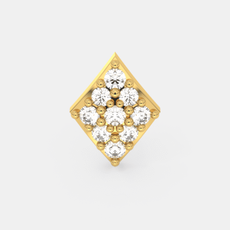 Regalia Rhombus Diamond Nose Pin